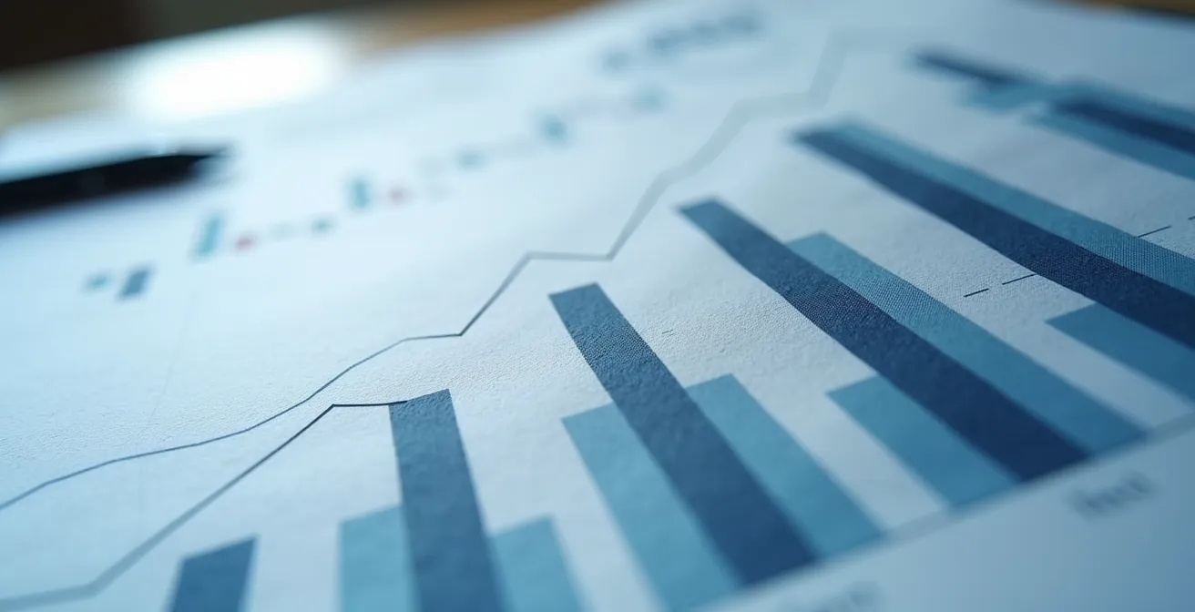Analyse des revenus variables avec graphiques et tableaux de progression
