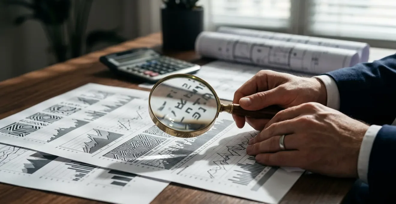 Analyse minutieuse de documents de prêt immobilier révélant des coûts cachés dans le TAEG