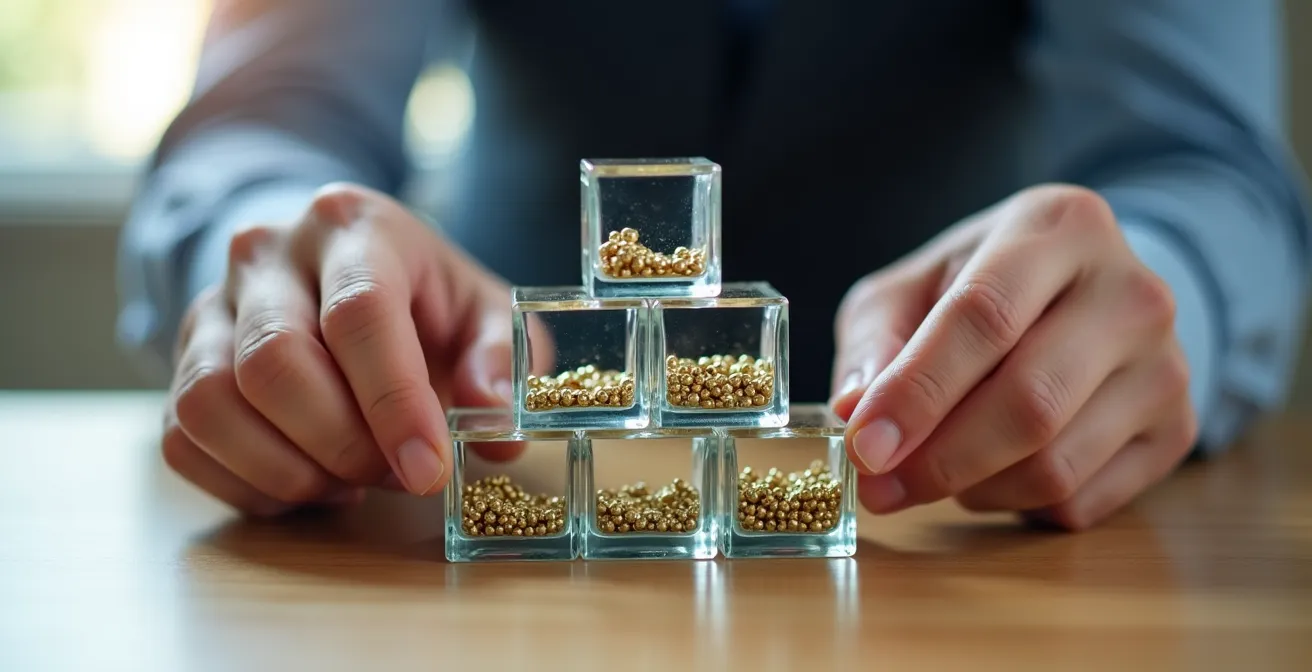 Pyramide inversée illustrant la décroissance de la rentabilité du brut au net réel